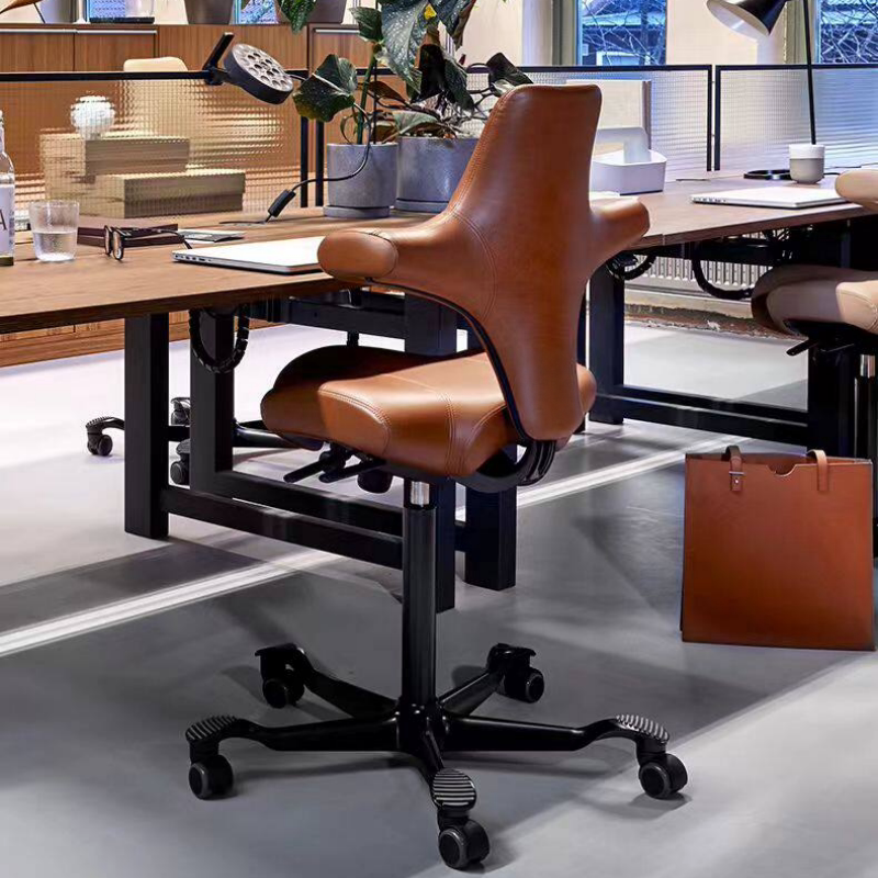 Equestrian Chair Cowhide Ha Soft Leather Computer Chair g Ergonomic Chair Comfortable Executive Chair Long-Sitting Office Chair Equestrian Chair Cowhide Ha Soft Leather Computer Chair g Ergonomic Chair Comfortable Executive Chair Long-Sitting Office Chair