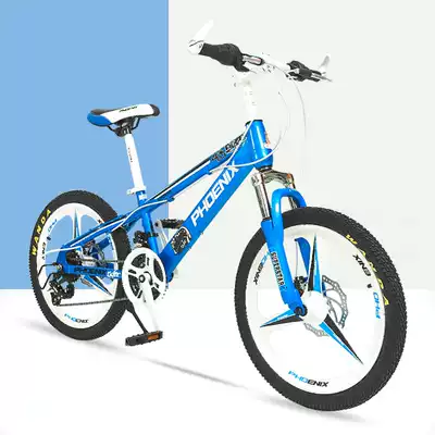 Phoenix children's mountain bike bicycle 20 22 inch men's and women's single speed variable shock absorption cross-country mountain bike primary school students