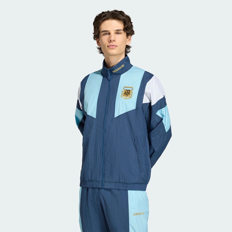 Authentic Adidas Trefoil Retro Football Argentina Woven Jacket Casual Jacket Kg2287 Kg2575