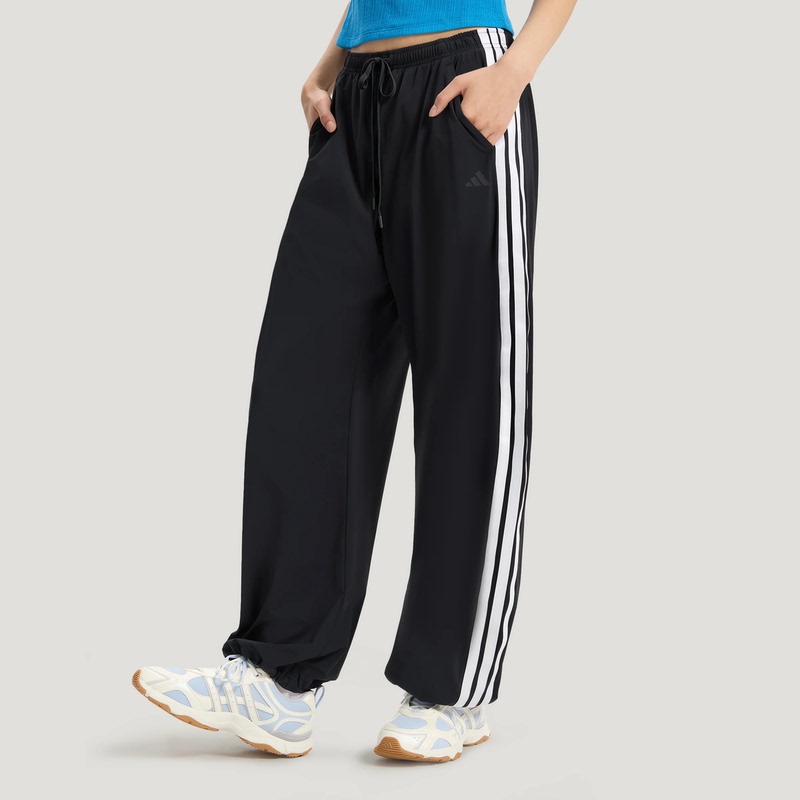 Adidas Woven Long Pants Women's Pants 2026 New Three-Stripe Straight-Leg Casual Pants Kx6695 Kz4176