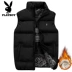 Playboy down vest nam mùa đông phiên bản Hàn Quốc của xu hướng tự may vest dày và nhung ấm áp áo khoác cotton - Áo vest cotton áo ba lỗ tập gym Áo vest cotton