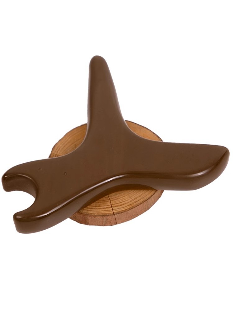 Bian Stone Stick Massager for Acupoint Stimulation, Muscle Relaxation, and General Foot Therapy, Triangular Tool for Pressing on the Feet and Soles