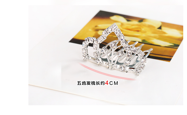 Trẻ em Vương miện Mũ công chúa Tóc chải chuốt Chèn Hàn Quốc Kẹp tóc dễ thương cho bé gái Kẹp tóc bé gái kẹp tóc nơ hàn quốc