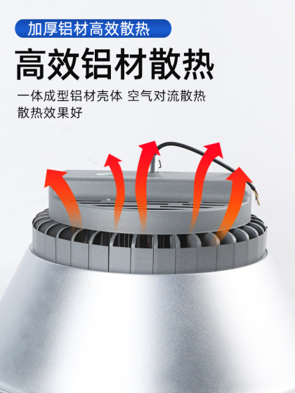 Yaming Led Industrial and Mining Lights, Factory Lighting, Ultra-Bright Factory Lights, Workshop 100W200W Industrial Pendant Lights, Ceiling Lights