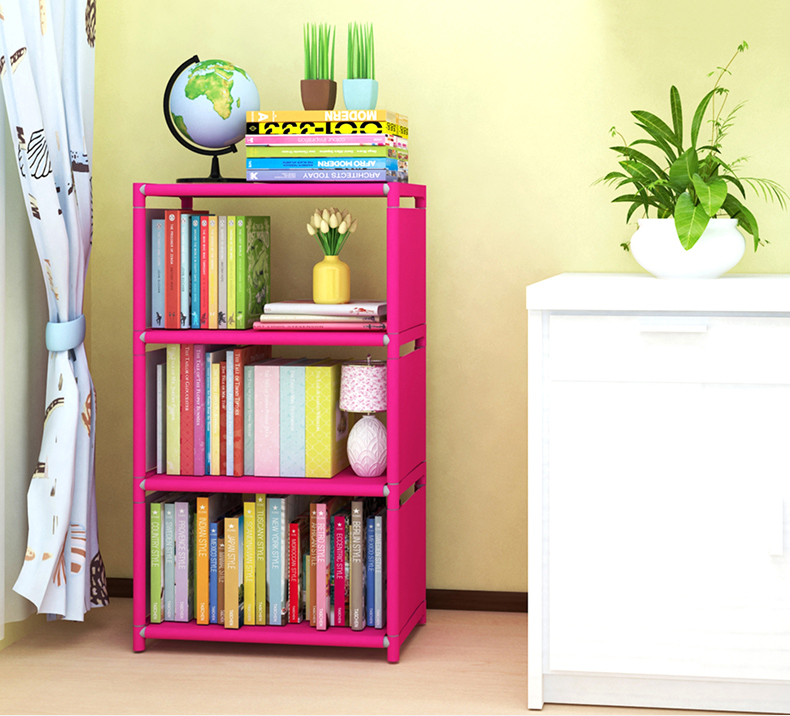 Kệ sách đơn giản kệ sách học sinh sàn nhà cho trẻ em để bàn nhỏ kết hợp kệ sách gia đình đơn giản hiện đại - Kệ kệ thông minh