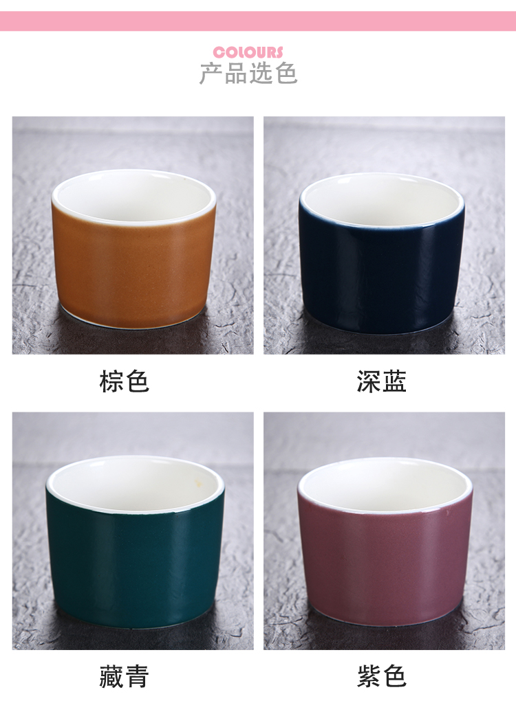 Can is home marca dragon color ceramic cup cake baking shu she oven mould double peel milk pudding bowl dessert bowls