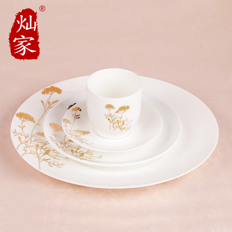 Can is continental food steak house of disc creative royal bowls disc suit western - style food plate hotel table cutlery set