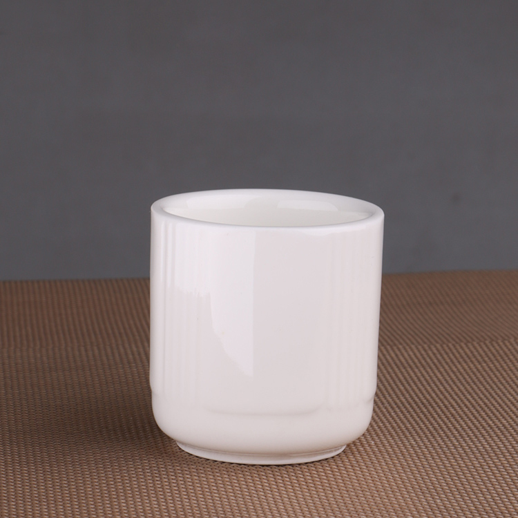 Can is pure white cup water glass ceramic cups contracted white glass office cup early tea cups