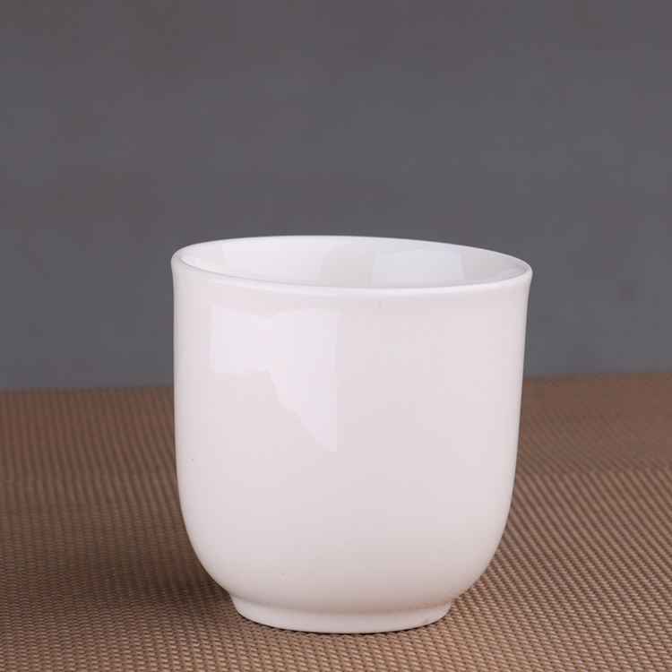 Can is pure white cup water glass ceramic cups contracted white glass office cup early tea cups