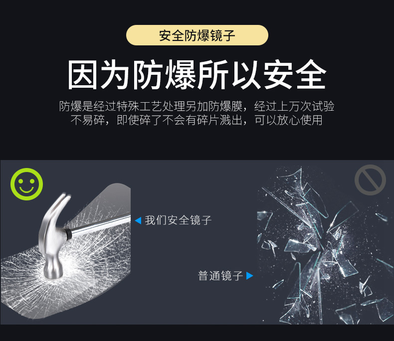 Hiện đại tối giản khung nhôm thay đồ gương treo tường phụ kiện sàn phòng ngủ gương tường toàn thân gương tùy chỉnh - Gương gương makeup