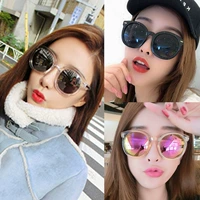 Женские красные унисекс солнцезащитные очки, в корейском стиле, коллекция 2022, УФ-защита