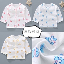 Baby Pure Cotton Single Piece Blouse Summer Thin style Autumn Clothes Underwear Cardiovert Baby Boy Spring Autumn Clothing Long Sleeve Undershirt