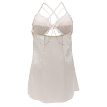 James Bond Sexy Pearl Chain Nightgown 2024 New Sexy Lingerie Wife Free-Take-Off Suspender Dating Dress Pajamas