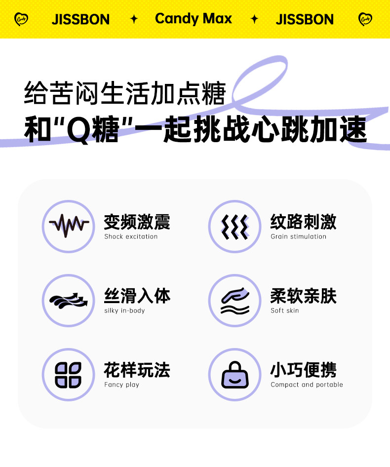 【中國直效郵件】 傑士邦 Q糖跳蛋 1 女性玩具 強震靜音 情趣玩具 女性跳彈 女用自慰器成人用品