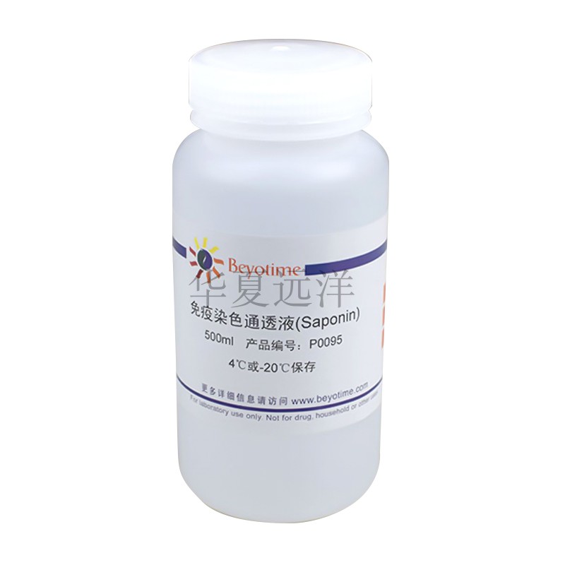 P0095-500ml 免疫染色通透液(Saponin) 即用型工作液 碧云天