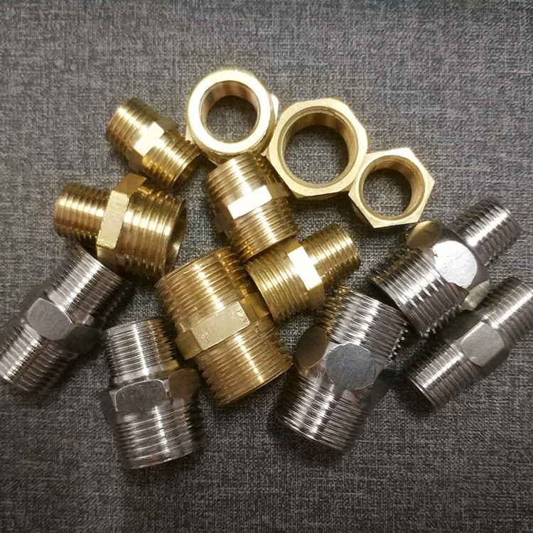Stainless steel copper double male screw butt joint double outer wire direct