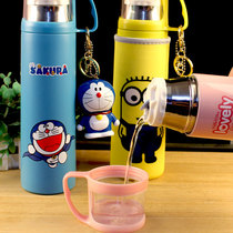 Hello Kitty thermos cup girls 304 stainless steel childrens water bottle cute girl vacuum cup 400ml