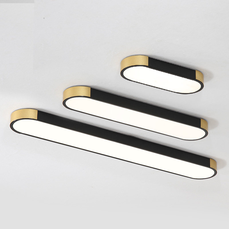 Nordic rectangular LED suction ceiling light creative bedroom office balcony hallway aisle rear modern minimalist lamps
