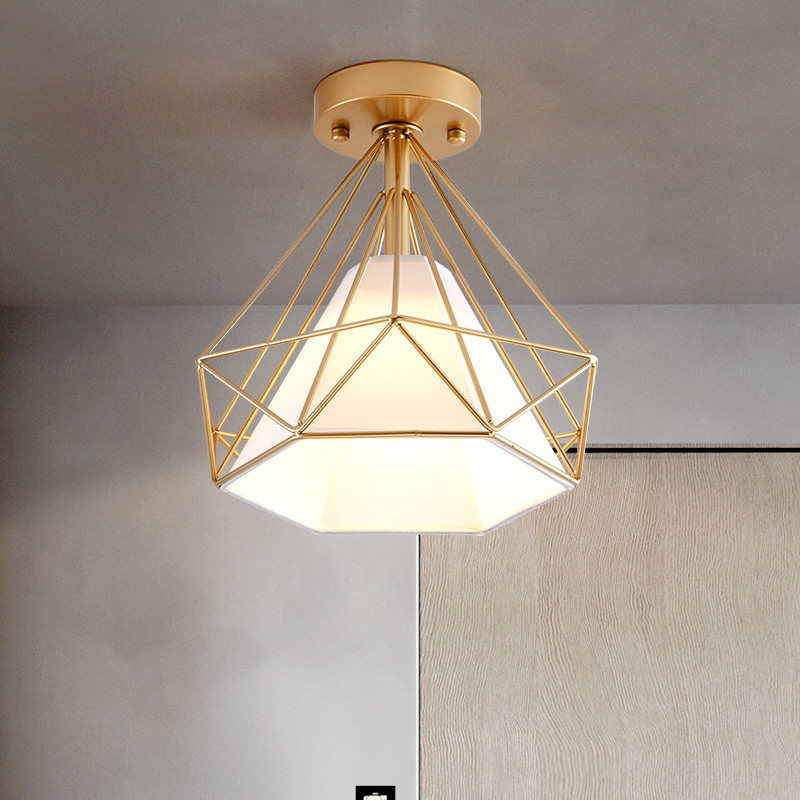 Rhomboid Walkway Light Corridor Light Brief About Modern Entrance Hall Hall Genguan Light Creative Individuality Cloakroom Nordic Luminaire