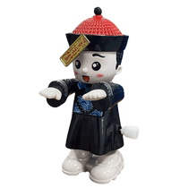 Simulated Chinese zombie wind-up jumping little zombie fun wind-up toy trick scary doll ornaments