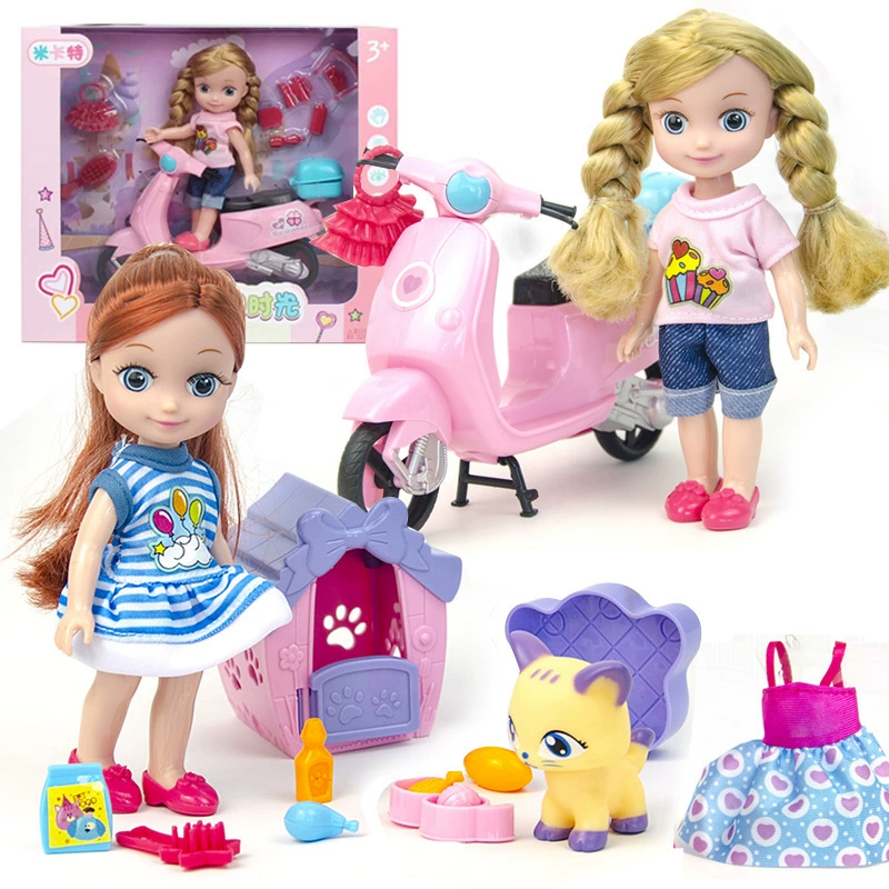 Trẻ em Chơi Nhà Cô gái Công chúa Búp bê Đặt Barbie Mini Forest Dễ thương Pet Nhà Sinh nhật Quà tặng Đồ chơi - Đồ chơi gia đình