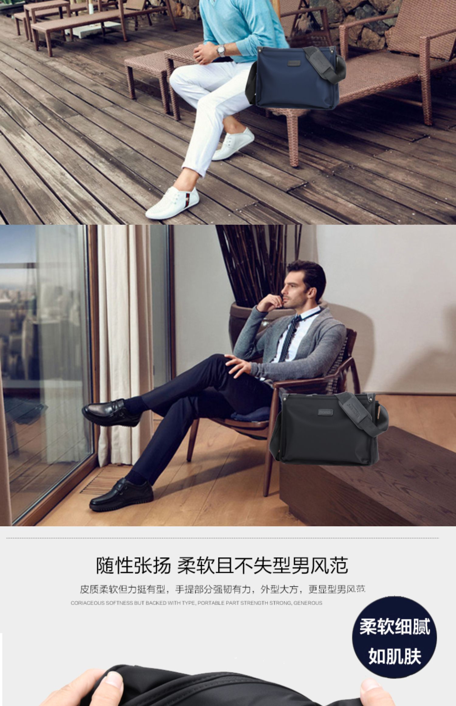 Phiên bản tiếng Hàn của Oxford quay nam túi đeo vai nam bình thường Túi Messenger có dung lượng lớn mặt cắt túi vải xu hướng ba lô - Túi của con người cặp đeo chéo