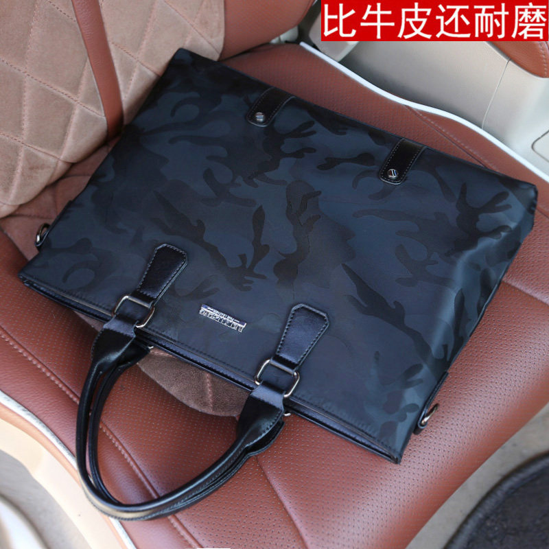 Oxford Cloth Handbag Crosswalk Casual Business Men's Briefcase Single Shoulder Bag Men's Bag Canvas Inclined Cross-Pack Nylon