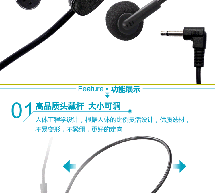 Micrô tai nghe Megaphone Có thể đặt micrô tai nghe nhỏ có dây có thể xoay 270 ° trên máy tính để bàn mic máy tính