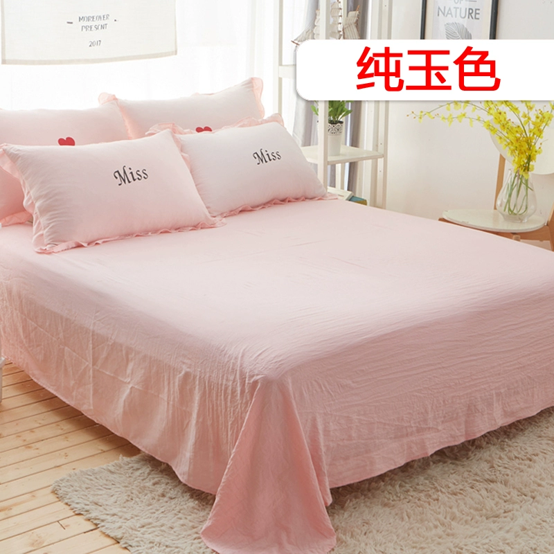 Giường ga giường li phần đơn sinh viên ký túc xá giường đơn 1,8 mét 1,5m phim hoạt hình 1,2 quilt in gió - Khăn trải giường