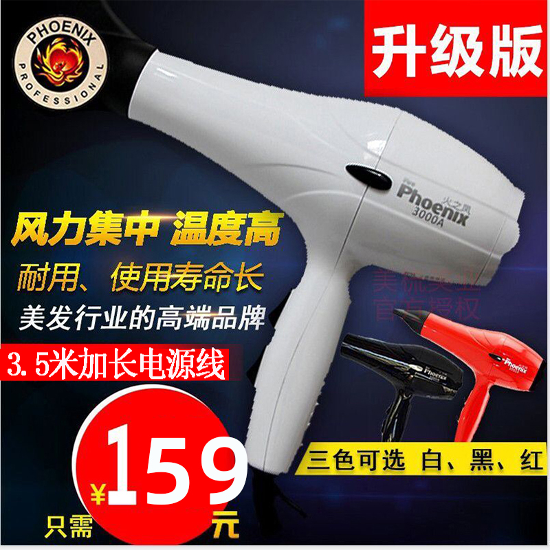 Fire Phoenix 3000A hair salon dedicated high-power hair dryer hair dryer hair dryer barber shop household hot and cold wind