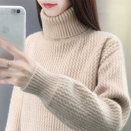 Зимний базовый приятный телу свитер, увеличенная толщина, коллекция 2022, оверсайз