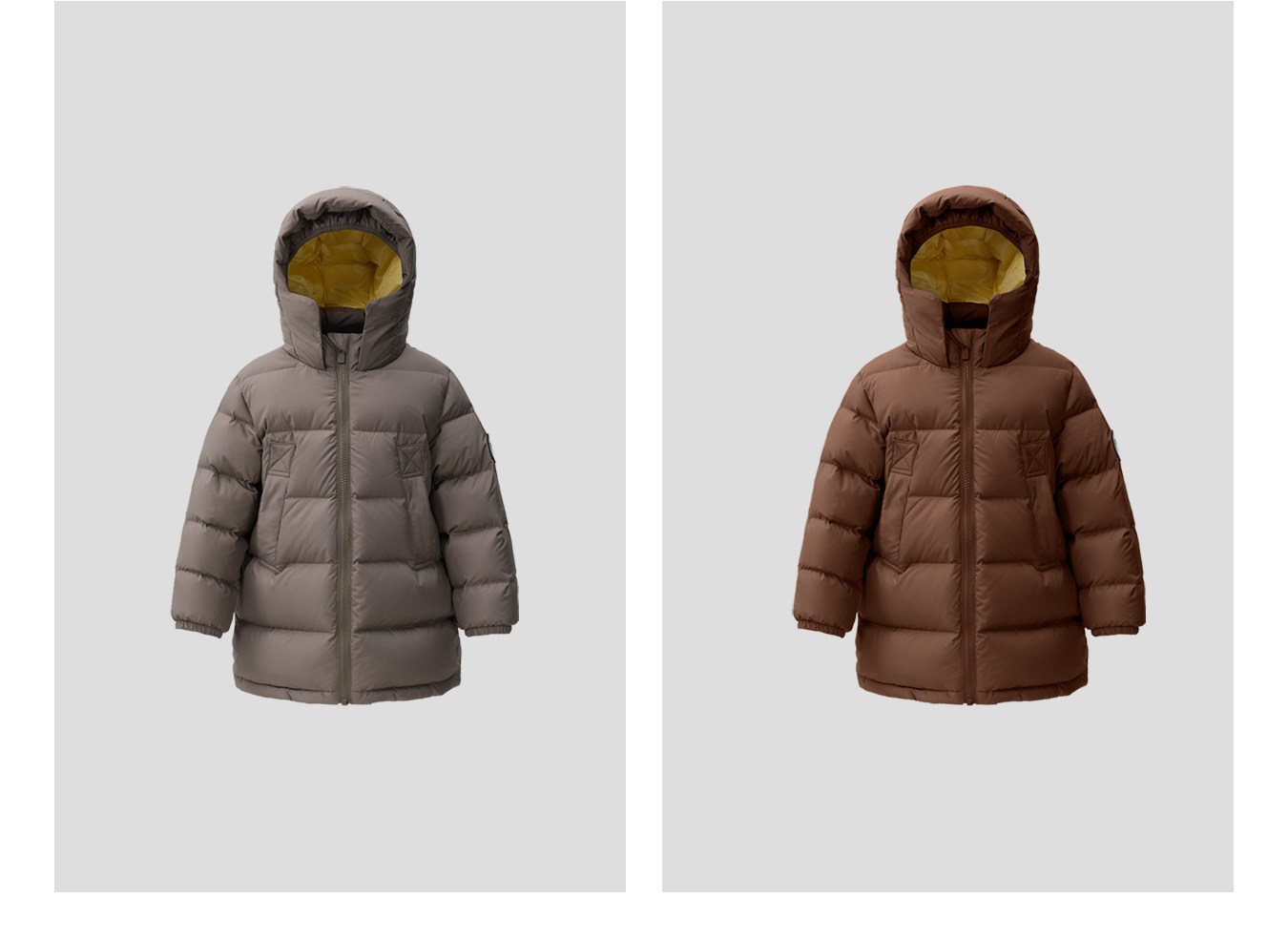 Nanny Goose Mid Length Long Length Face Care Thickened Children's down Jacket — 34