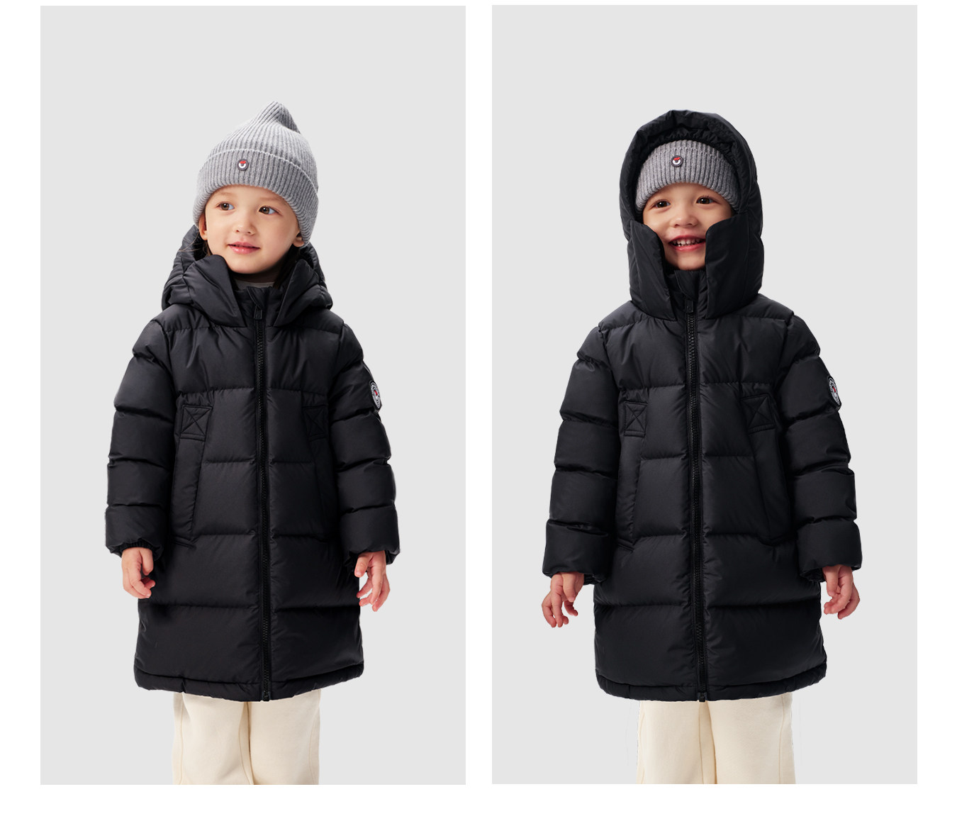 Nanny Goose Mid Length Long Length Face Care Thickened Children's down Jacket — 17