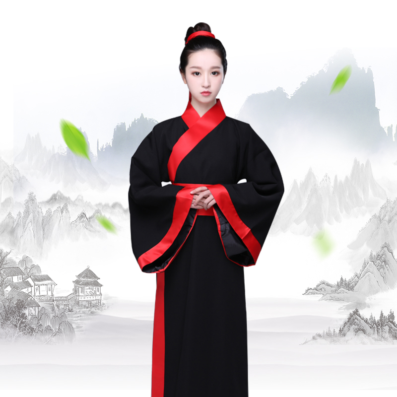 Ancient Dress Female Hanfu Adult Disciples Costumes clothing Congatology costumes Ancient acting out of the Han costumes to perform stage costumes