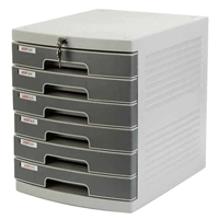 US-3K Шестислойный файловый шкаф серый