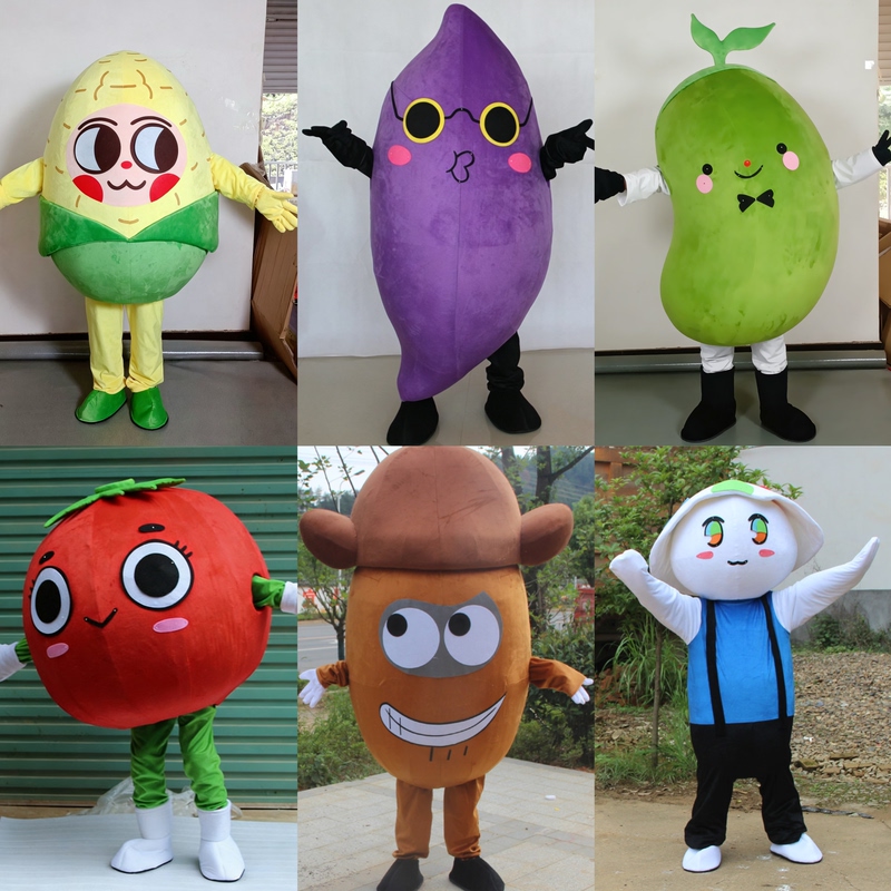 Potato, Carrot, Mushroom, Tomato, Corn, Pepper, Sweet Potato, Pumpkin, Mascot Costumes, Shopping Mall Events, Vegetable Mascot Costumes Potato, Carrot, Mushroom, Tomato, Corn, Pepper, Sweet Potato, Pumpkin, Mascot Costumes, Shopping Mall Events, Vegetable Mascot Costumes