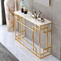 Nordic Wind Living Room Office Entrance Door Aisle Partition Shelve by wall Marble Xuanguan Table Strip Desk Narrow Cabinet