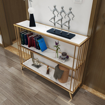 Nordic entrant restaurant aisle by wall Side Cabinet Ground-off Closed Table Sofa rear Strip Narrow objects Partition Shelves