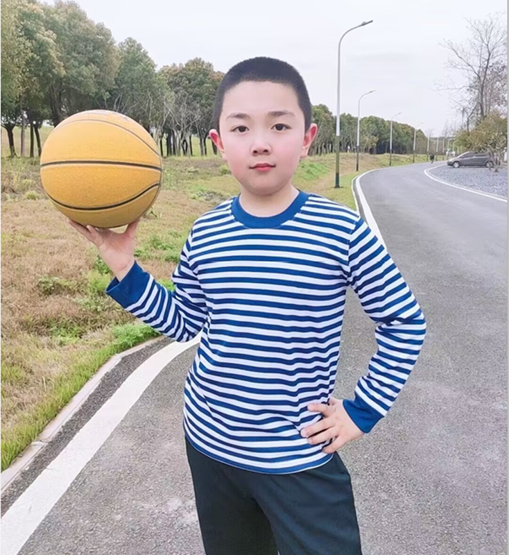 New Kidsren's Long-Sleeved Sea Soul Shirt, Round Neck Shirt, Summer Long-Sleeved Top, T-Shirt, Kidsren's Summer Camp Performance Clothing, Quick-Drying T-Shirt