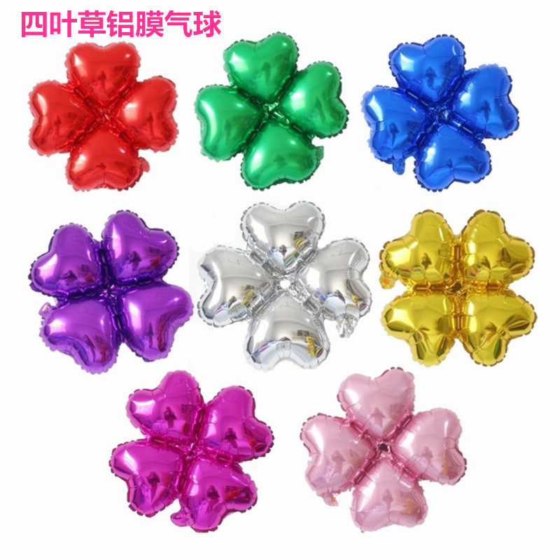 Four Leaf Straw Aluminum Film Balloon Arches Bracket Shop Anniversary Opening Ceremony Wedding Celebration Wedding Celebration Children Birthday Arrangement Decorations