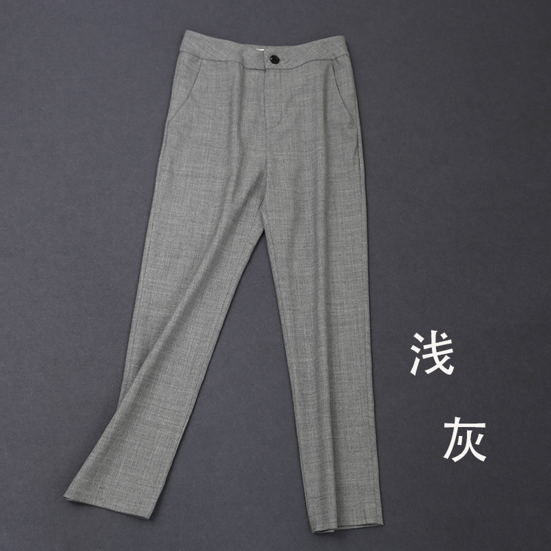 Western Dress Pants Woman 2022 Spring Summer New Commuter OL Pendant Sensation 100 Hitch Legs Length 90% Slim Fit 100 Lap Suit Pants