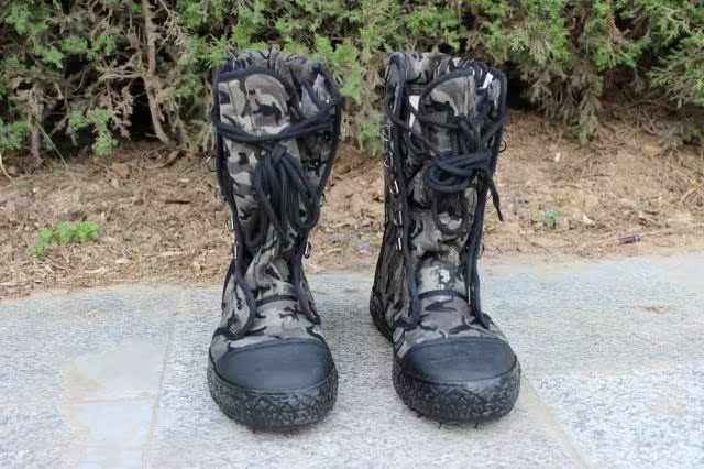 Bottes militaires pour homme en toile - Ref 1400970 Image 17