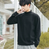 Мужской лонгслив, цветная приятная телу демисезонная трендовая универсальная осенняя толстовка, оверсайз, круглый воротник