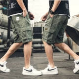 Tide, трендовые шорты, тонкие штаны для отдыха, оверсайз, в корейском стиле