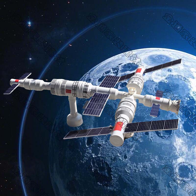 Water Pipe Creative Craft Set Kindergarten DIY Space Station Material Kit Children's Hands-On Ability Development Toys