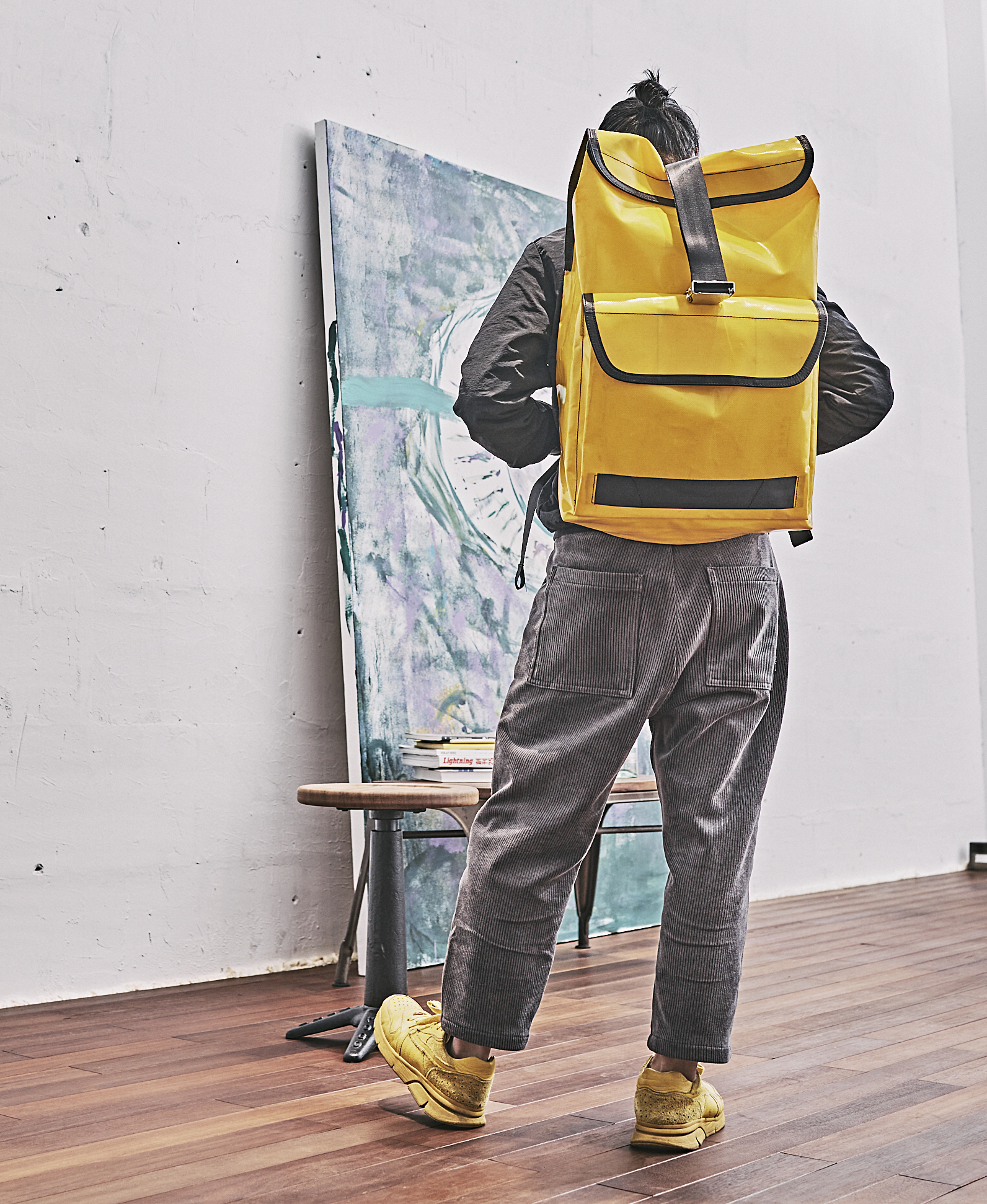 Half Van Van 2022 New tide original PVC burglar-proof double shoulder bag Large capacity computer bag travel bag Shoulder Bag