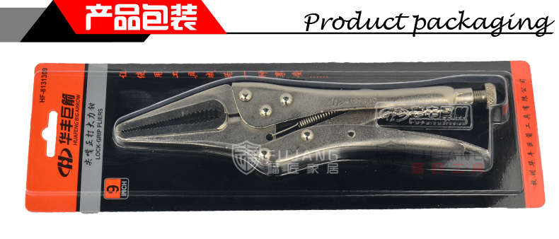Huafeng mũi tên khổng lồ mũi kìm thẳng miệng kìm công cụ kẹp 5 inch 7 inch 10 inch dụng cụ cầm tay