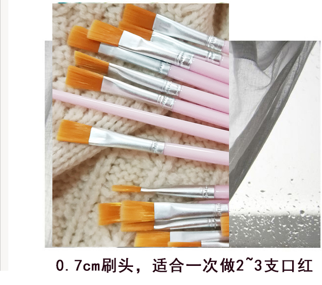 Bàn chải tự làm son môi chất liệu nhỏ không lãng phí bàn chải màu mặt nạ bàn chải công cụ hướng dẫn sử dụng son môi - Các công cụ làm đẹp khác khuôn kẻ chân mày