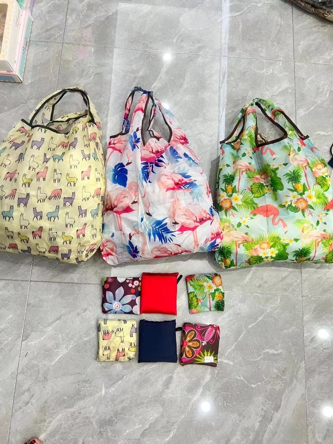 Two random oversized shopping bags