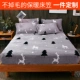 Tấm trải giường đơn trải giường trải giường bảo vệ chống trượt flannel san hô lông cừu dày ấm 1,8 m nệm bọc Mẫu ga phủ giường